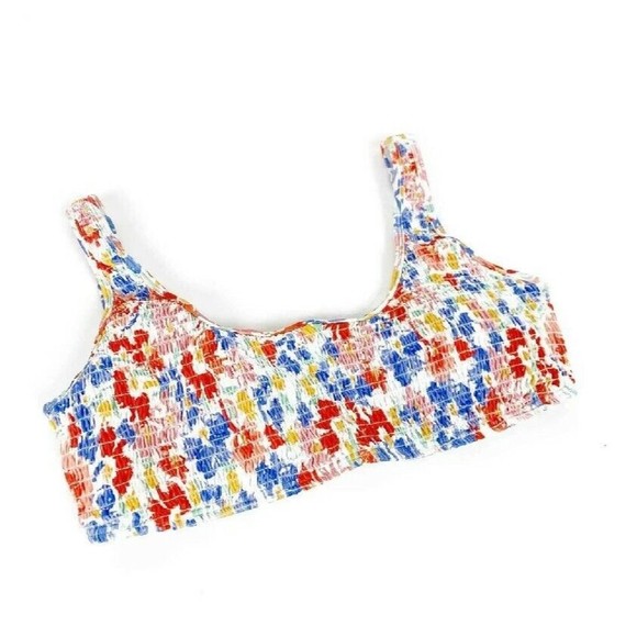 L*Space Women’s Izzie Swimwear Swim Bikini Top Flowers Forever Sz M NEW - Picture 4 of 9